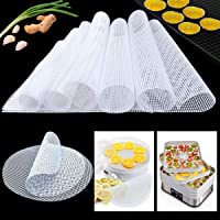10 Piezas de Hojas de Deshidratador de Silicona Cuadradas-Tapete de Silicona para Deshidratador de Alimentos…